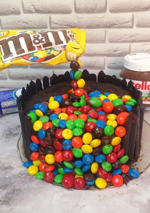 Foto resep Nuttela M&M anti gravity cake