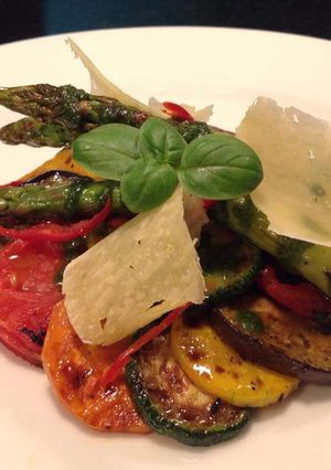 A picture of Vegetable Antipasti Salad #saladcontest.