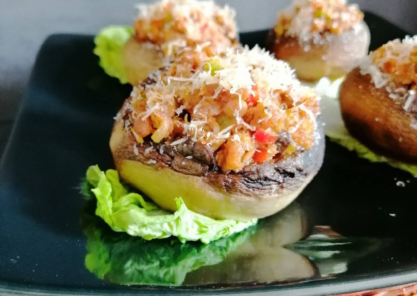 Champiñones rellenos