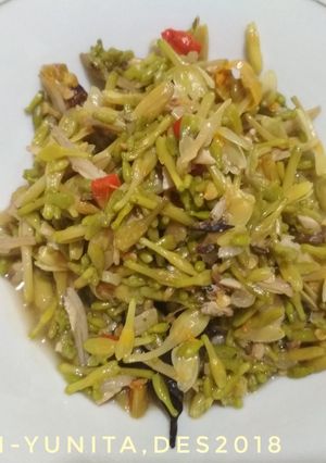 Foto resep Tumis Bunga pepaya Teri