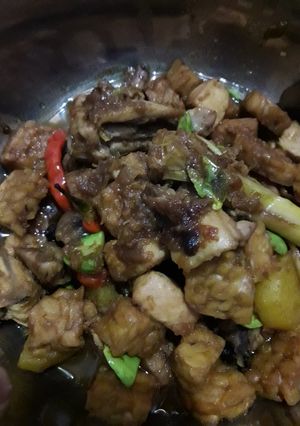 Foto resep Ayam tempe kecap pake pete