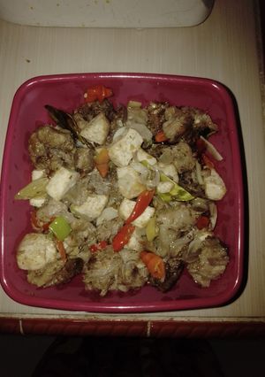 Foto resep Tumis daging sapi dan tahu pedas