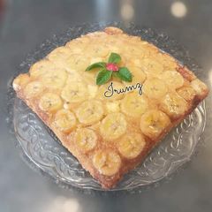 🍰 🍌Banana Upside Down Cake🍌🍰 A picture of 🍰 🍌Banana Upside Down Cake🍌🍰.
