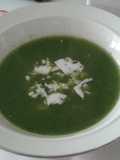 Crema de espinacas con chayota