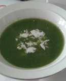 Crema de espinacas con chayota