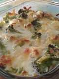 Gratinado de brócoli y patatas con queso