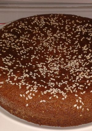 Una foto de Torta integral de zanahorias