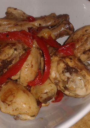 Una foto de Muslos de pollo al pimentón