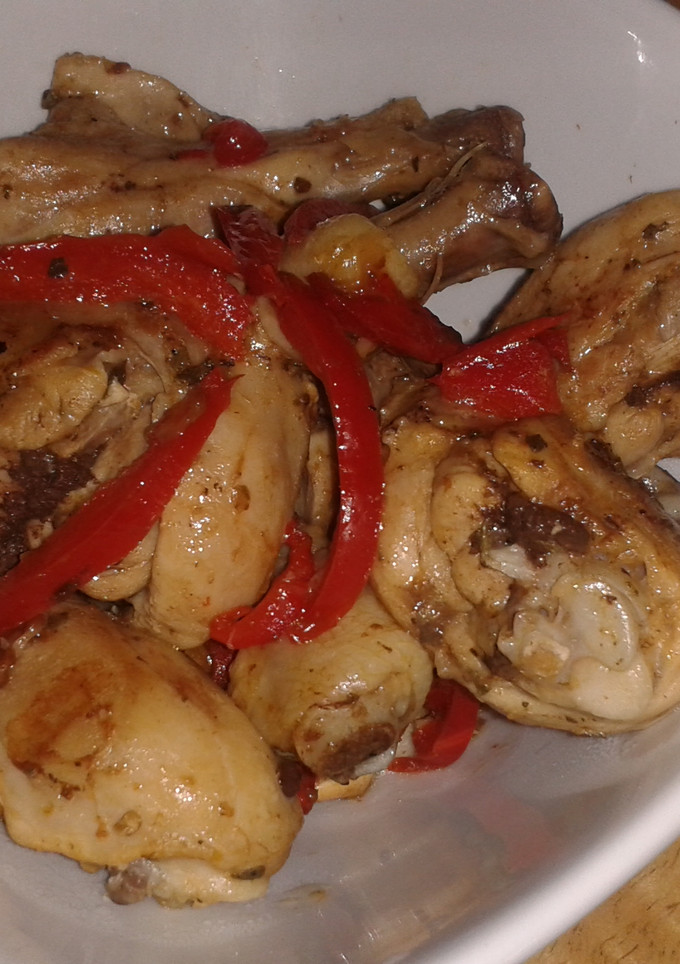 Una foto de Muslos de pollo al pimentón