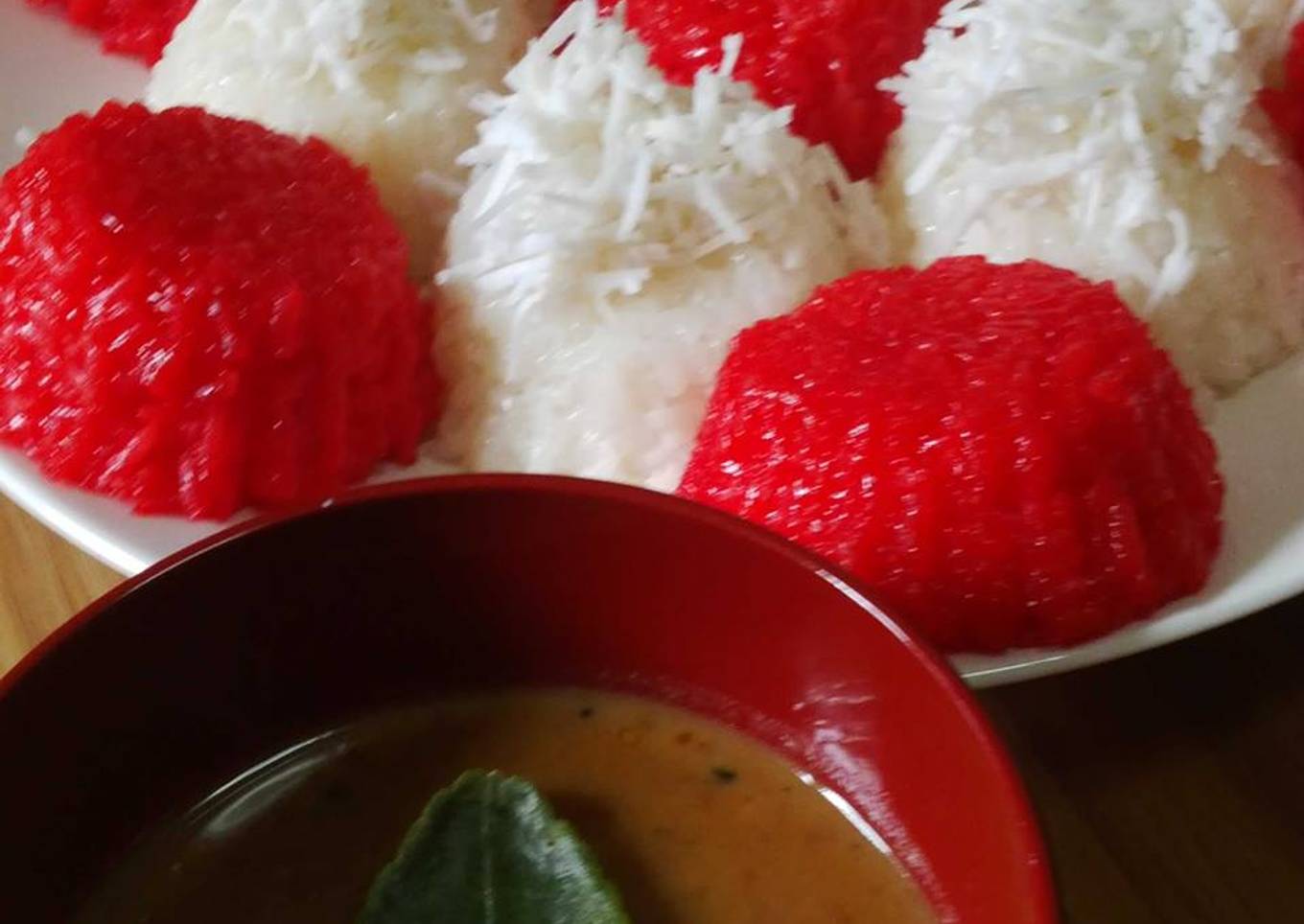 Resep Ketan merah putih..merdeka!!!