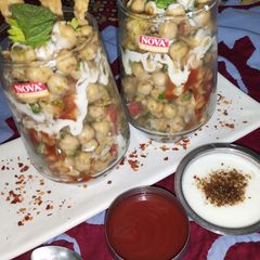 A picture of Chickpea special chaat.