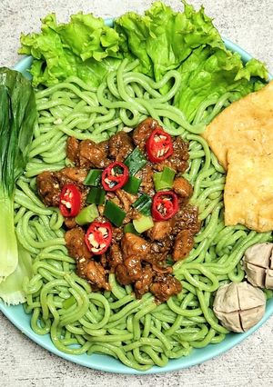 Foto resep Mie Bayam Gluten Free (SIMPEL TANPA CETAKAN MIE)