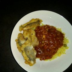 A picture of Fried fish.
