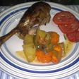 Pavita a la naranja al horno