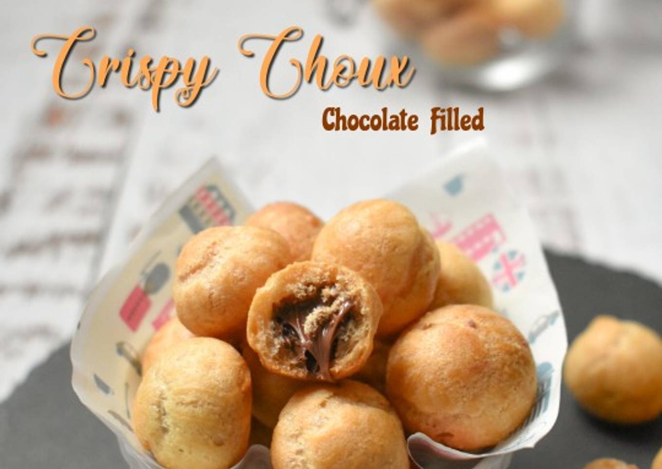 Filled with crunchy chocolate