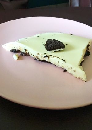 Una foto de Cheesecake de óreo, fácil y delicioso 😋