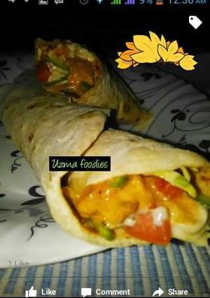 A picture of Chicken shuwarma.