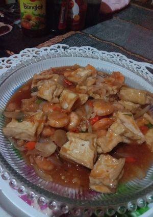 Foto resep Udang Tahu Asam Manis