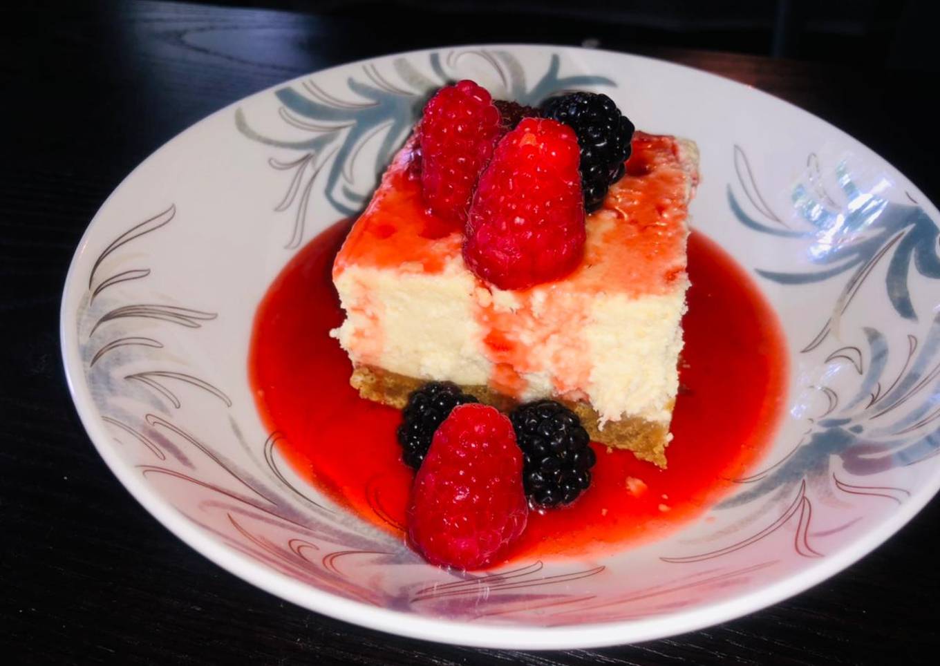 Cheesecake con frutos rojos