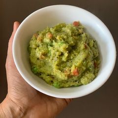 A picture of Coriander Upma { Morning Breakfast }.