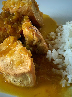Una foto de Pechuga de pavo a la naranja