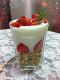 สตรอว์เบอร์รีโยเกิร์ตพาเฟ่ต์(พาเฟ่ต์แบบเฮลตี้)