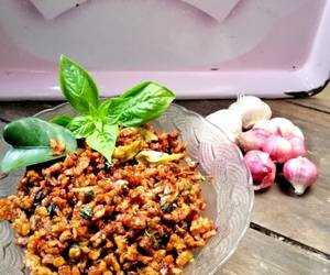 Resep Terbaik Kering tempe teri daun basil Ala Warteg