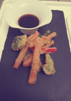 Una foto de Tempura de verduras ecológicas