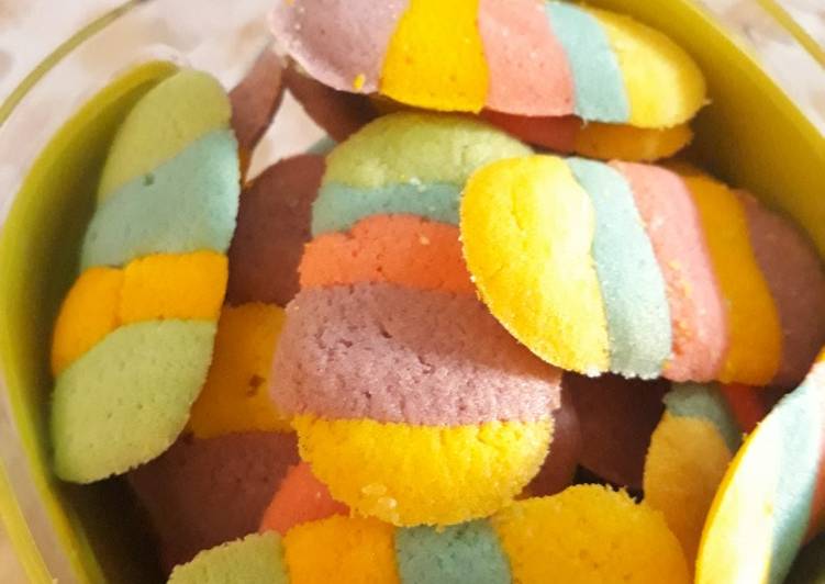 Resep: EnakLidah kucing rainbow