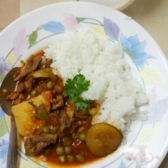 Meat and vegetable stew A picture of Meat and vegetable stew.