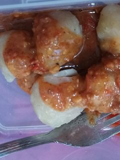 Foto resep Cilok sambel kacang simpel
