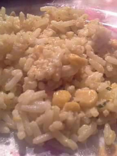 Una foto de Arroz con crema de pollo