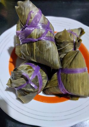 Foto resep Bacang Beras Isi Ayam