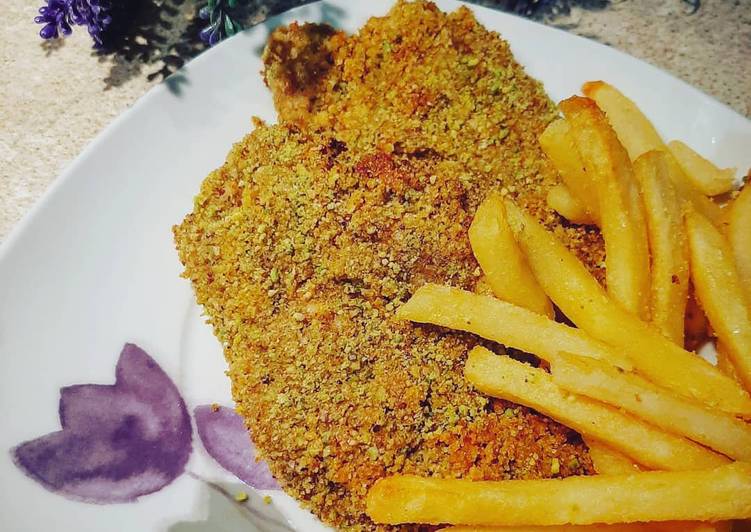 Cotolette con panatura al Pistacchio (e classiche)