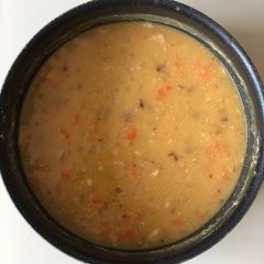 A picture of Quick and easy red lentil soup.