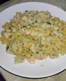 Mixed-pasta Shrimp Scampi