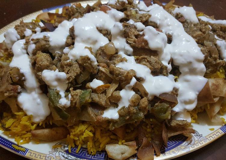 فتة شاورما الفراخ 😋😋