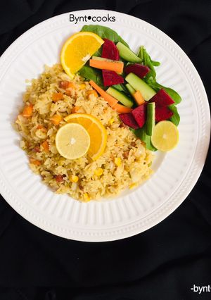 A picture of Rice stir-fry.