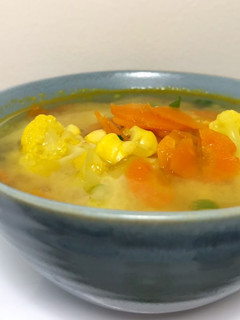 姜黄 & 味噌 胡萝卜·花椰菜 ·玉米汤 的食譜成品照片