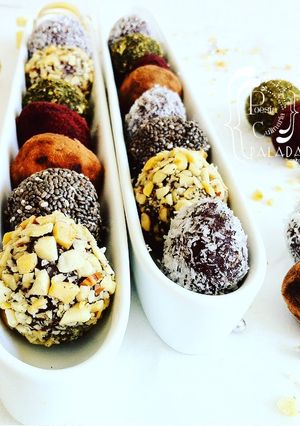 Foto principal de Trufas de mantequilla de maní (inicia la navidad!!)