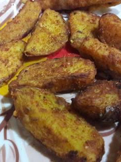 A picture of Wedge crispy potatoes.