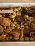 Pollo al pimentón con limón y alcachofas