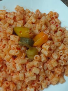 صورة لوصفة مكرونه 🥣🥣🥄😋 بمكون واحد وبس 😋😋😋