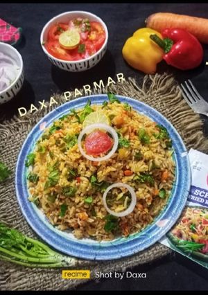 A picture of Veg Schezwan Fried Rice.