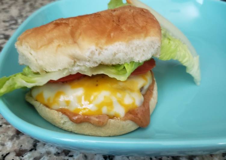 Recipe of Quick Burger sandwich 🍔