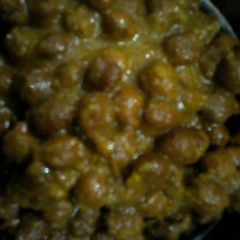 Black chana masala A picture of Black chana masala.