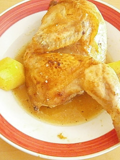 Una foto de Pollo asado a la cerveza