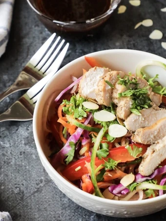 Simple Way Make Recipe Rainbow Asian Salad that is Can Pamper Your Tongue, Perfect}