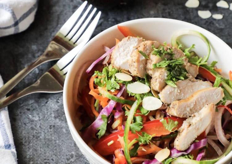 How to Make Homemade Rainbow Asian Salad