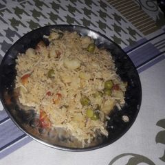 Vegetable pulao A picture of Vegetable pulao.